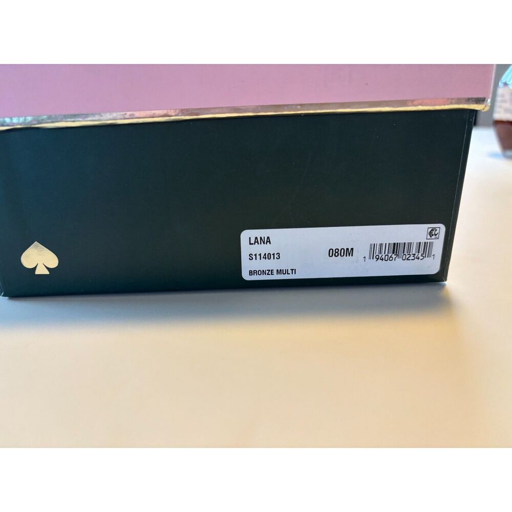Kate Spade New York 245113 Lana Loafers Bronze Metallic Leopard Print Sz 8 - Picture 7 of 7